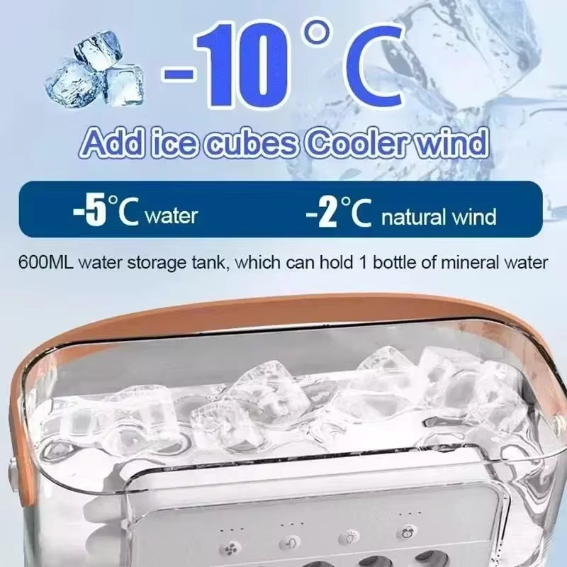 Fan Air Humidifier LED Night Light Portable Air Conditioner .