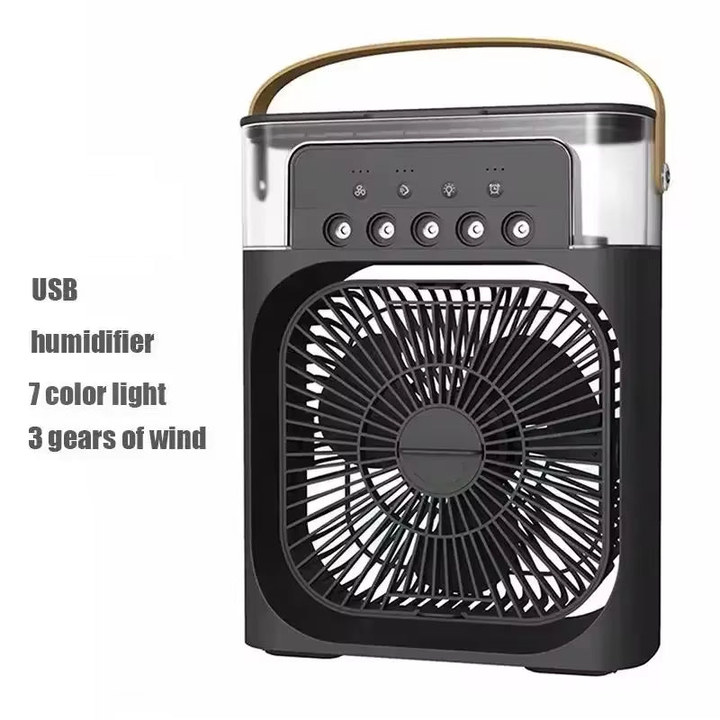 Fan Air Humidifier LED Night Light Portable Air Conditioner .