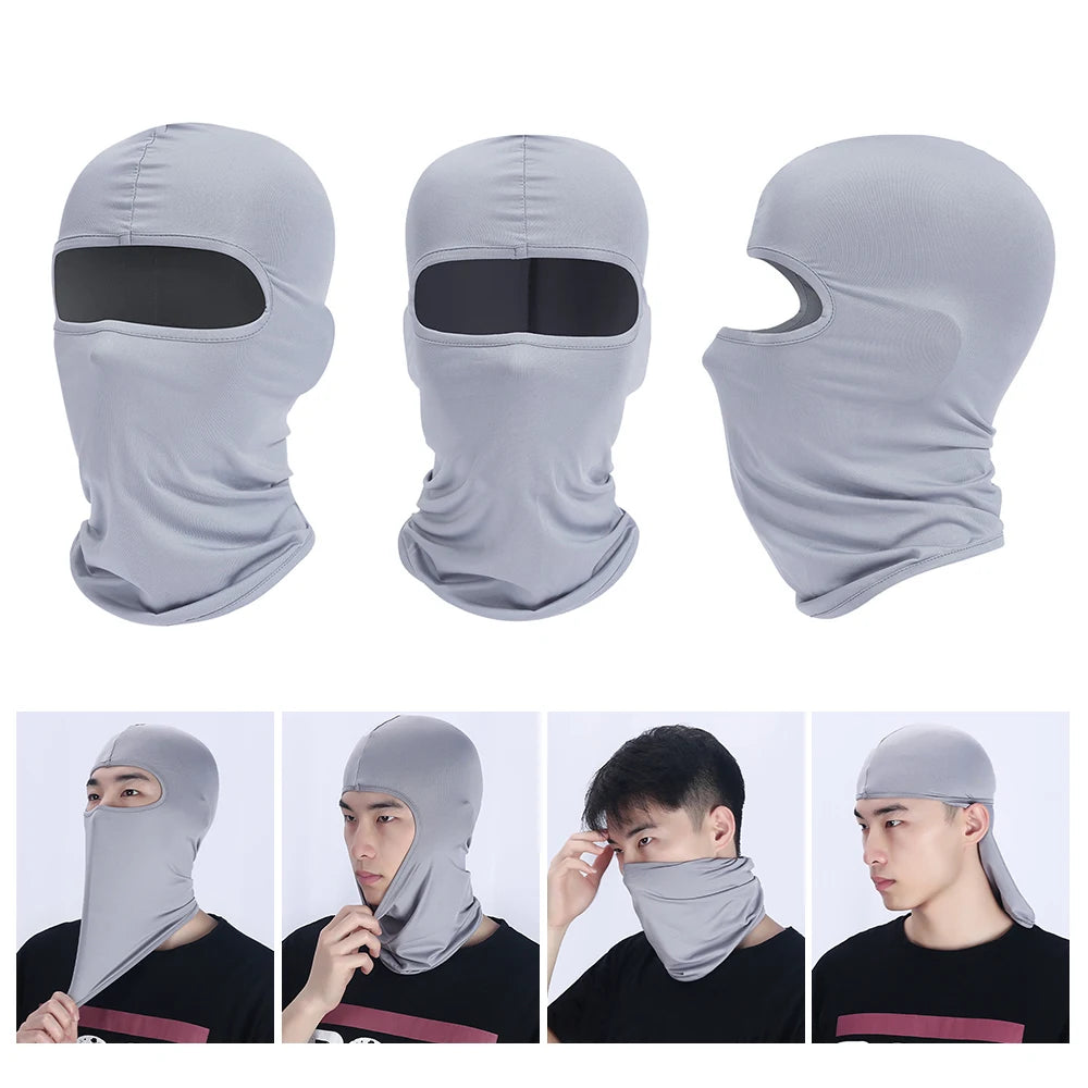Balaclava Full Face Mask Hiking Cycling Camping Hunting Airsoft Cap Bike Head Cover Summer Men Women Ski Mask